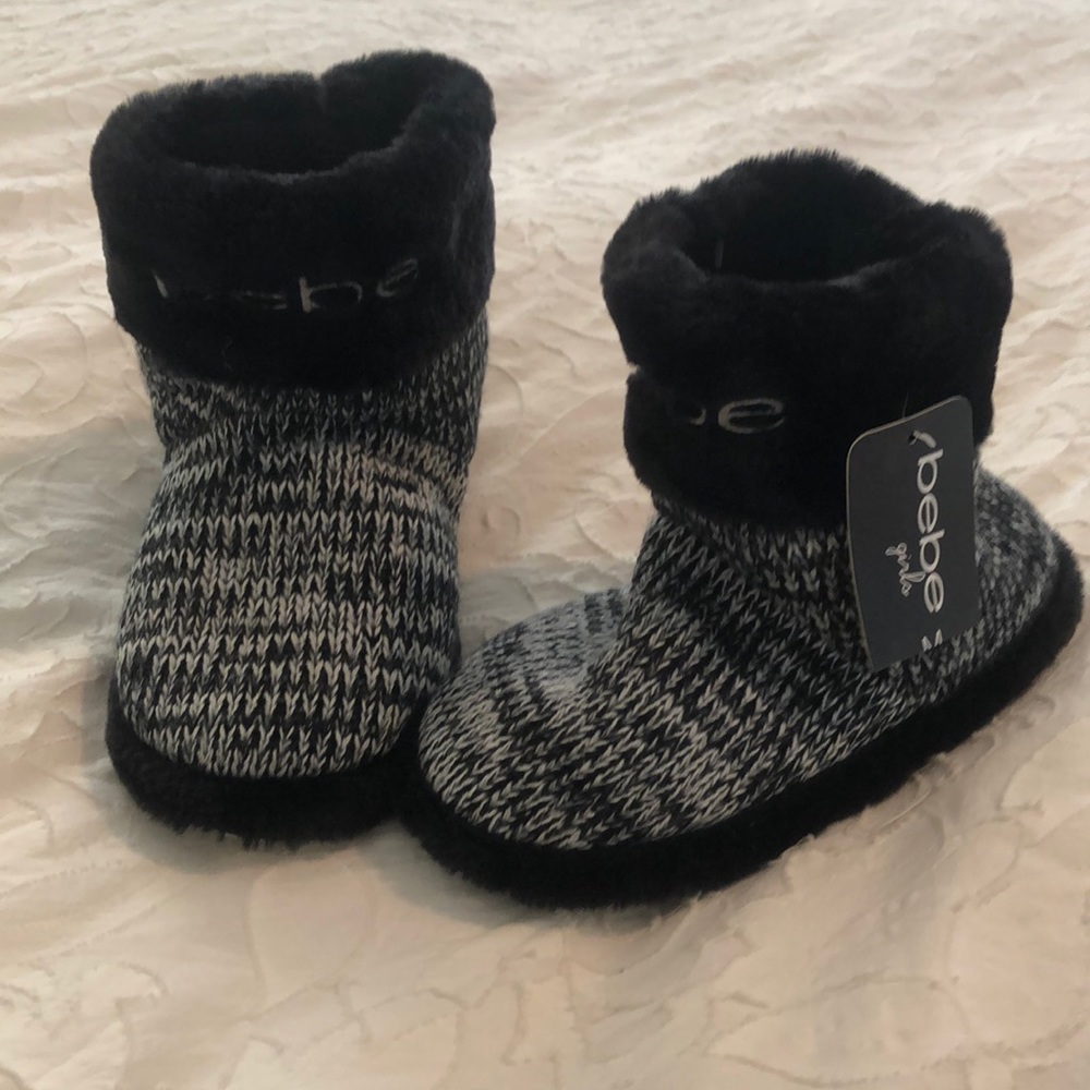 Bebe girls slipper booties